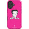 Betty Boop Pink Background iPhone 16 Plus Impact Case
